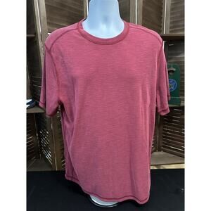 Tommy Bahama Island Zone Reversible Short Sleeve Medium Red Flip Soy Tshirt NWT